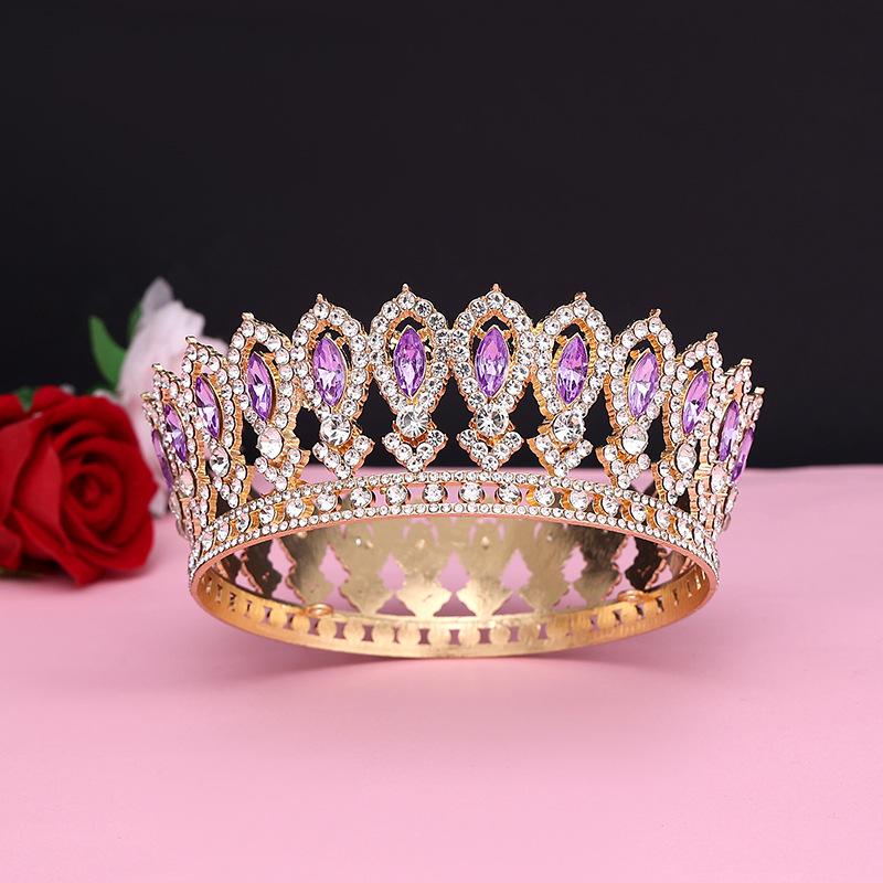 Men's Golden King's Crown Headwear Adult Birthday Crown Halloween Stage Opera Performance Unisex