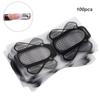 100Pcs Bee Shape Nail Extended Paper Tray Acrylic Nail Art Tips Guide Form Manicure Beauty Tools For Finger