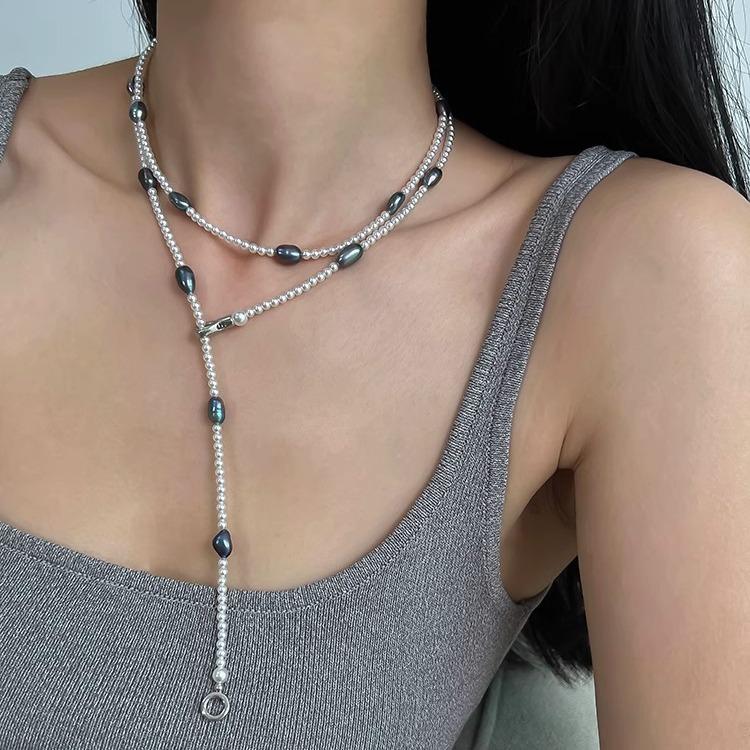 New Style Natural Baroque Freshwater Pearl Ladies Chains Necklace For Women Birthday Gifts No Fade