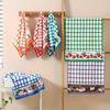 6PCS Kitchen Absorbent Printed Towels Dishcloth Hand Towel Cleaning Scrubber for Tableware Washing And Cleaning