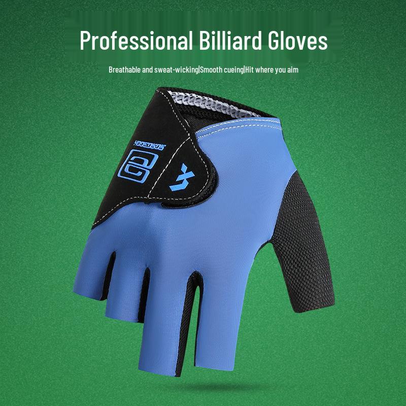 

Высокопрочные бильярдные перчатки с тремя пальцами для мужчин и женщин - Идеально подходят для профессиональных соревнований по снукеру (Правая рука) One Size