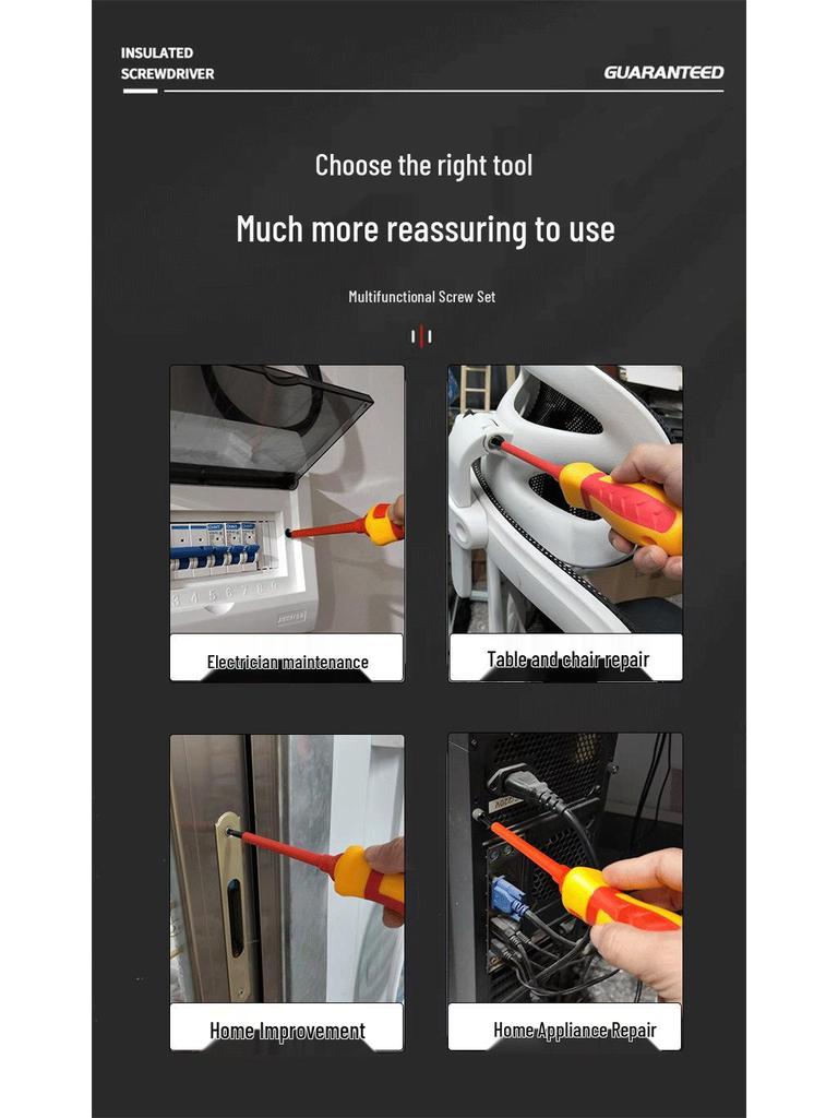 15-in-1 Isolierter Elektriker-Schraubendreher-Satz – Sichere Handwerkzeuge