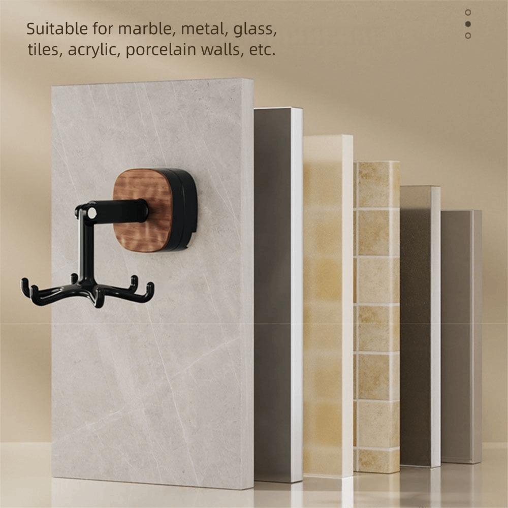 6-Claw Hook 360° Rotating Hook Suction Cup Cooking Utensils Hanger  Bathroom
