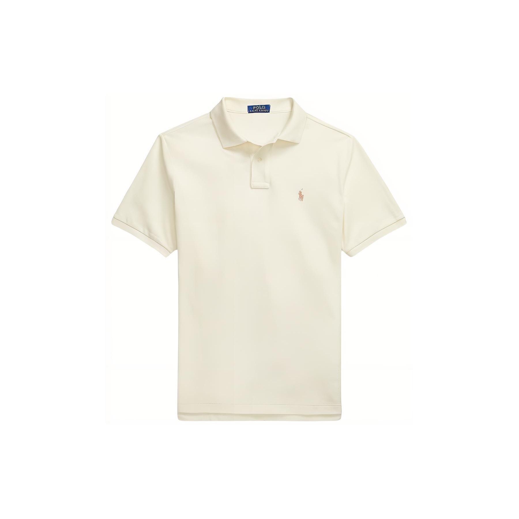 

Polo Ralph Lauren SS24 Классическая однотонная рубашка-поло с вышитым логотипом Свободный крой Короткий рукав Мужские топы Кремовый MNPOKNI1N822761-101 XL