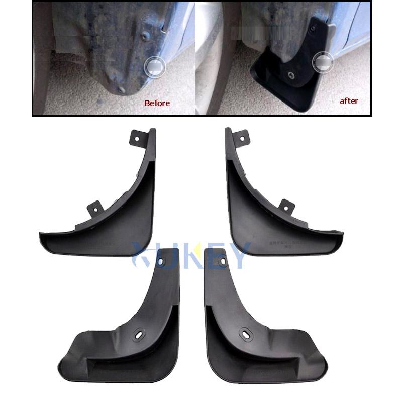 Set Molded Car Mud Flaps For Skoda Fabia Mk2 5J 2007-2014 Mudflaps Splash Guards Mud Flap Mudguards Fender Front Rear Styling