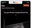 Wireless Charging Silicone Pad for Tesla Model Y/3 Center Console Interior Decoration