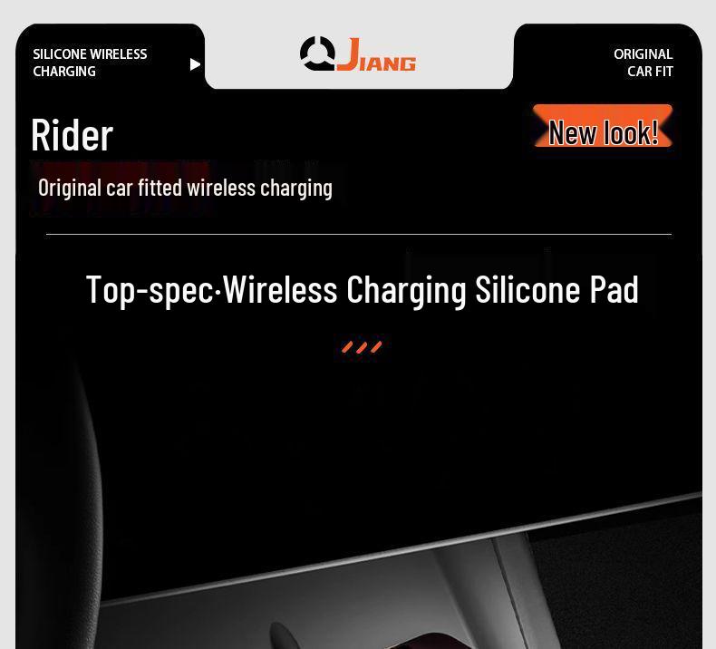 Wireless Charging Silicone Pad for Tesla Model Y/3 Center Console Interior Decoration