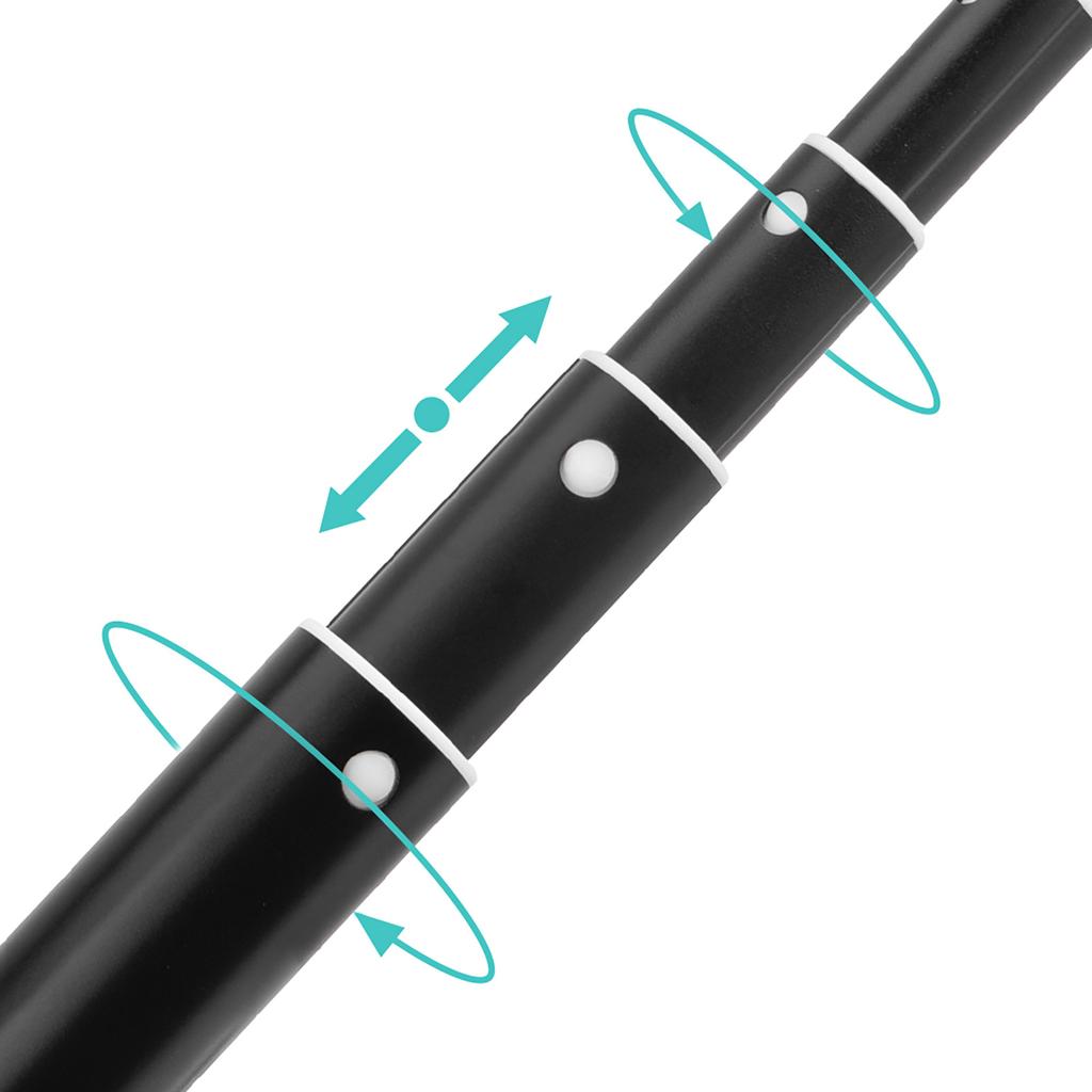 Ausziehbarer Selfie-Stick, leichte Stangen aus Aluminiumlegierung, Verlängerungsstab für OM4SE Mobile6 Action-Kameras, 30,2 ~ 131 cm