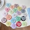 Solid Color Heart Phone Grip: Magsafe Magnetic Holder & Finger Ring for Korean Girls.