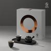 Edenus Chinese Ceramic Tea Set with Black Iron Glaze