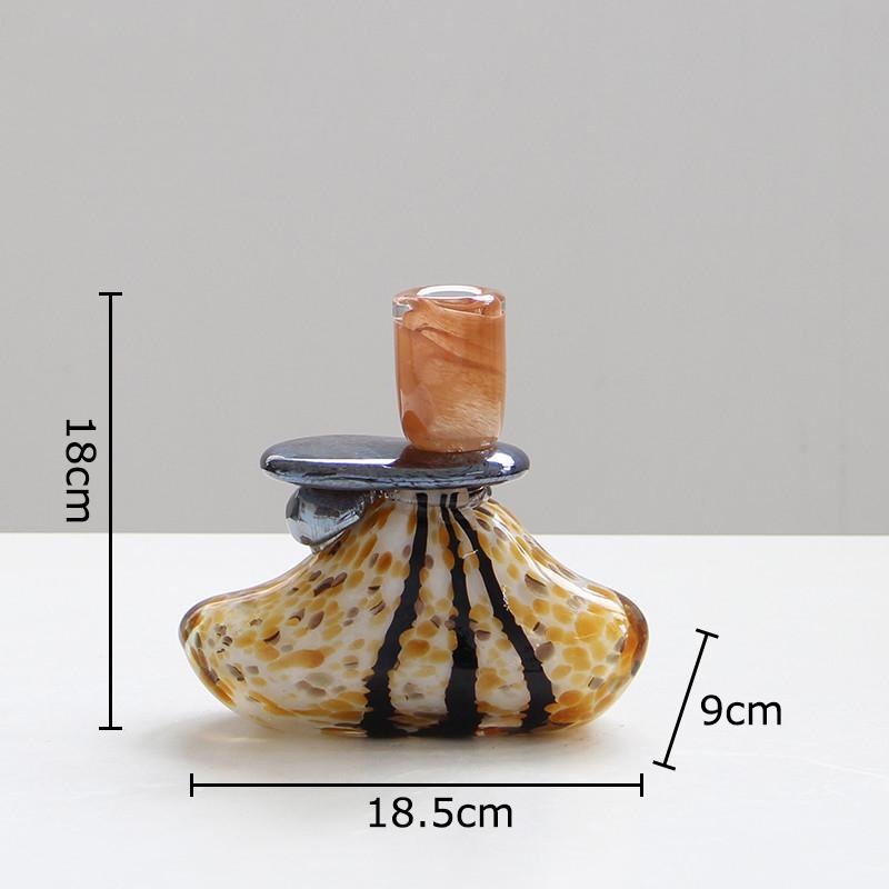 Creative Painted Glass Candle Holder Halloween Ornaments Candlestick Table Decoration Candelabrum Wax Melt Burner Aroma Diffuser