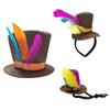 Fashion Tall Hat Headbands with Small Top Hat Design for Children and Adult Holiday Gathering Dressingup Photography Hat