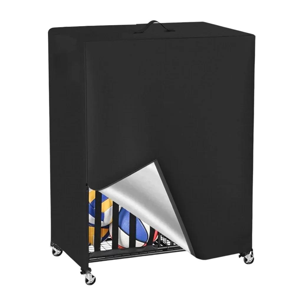 1 шт Чехол для стойки для баскетбольных мячей 9746115см Ткань Оксфорд 420D Чехол-органайзер для спортивного инвентаря для гаража для хранения мячей Чехлы Запчасти чёрный 4760₽