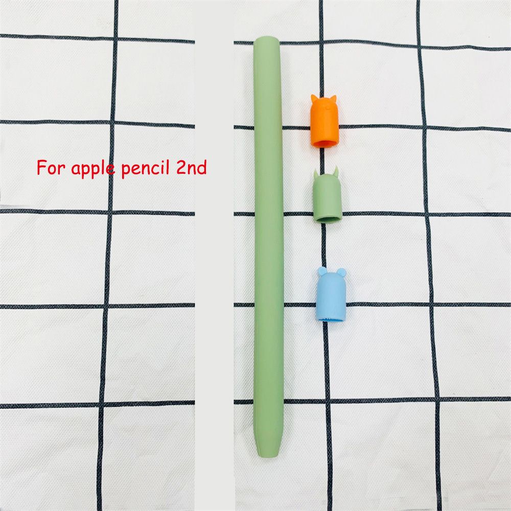1 2 Pencil Skin Silicone Protective Cover For Apple Pencil Case Anti-scratch Case Stylus Cover