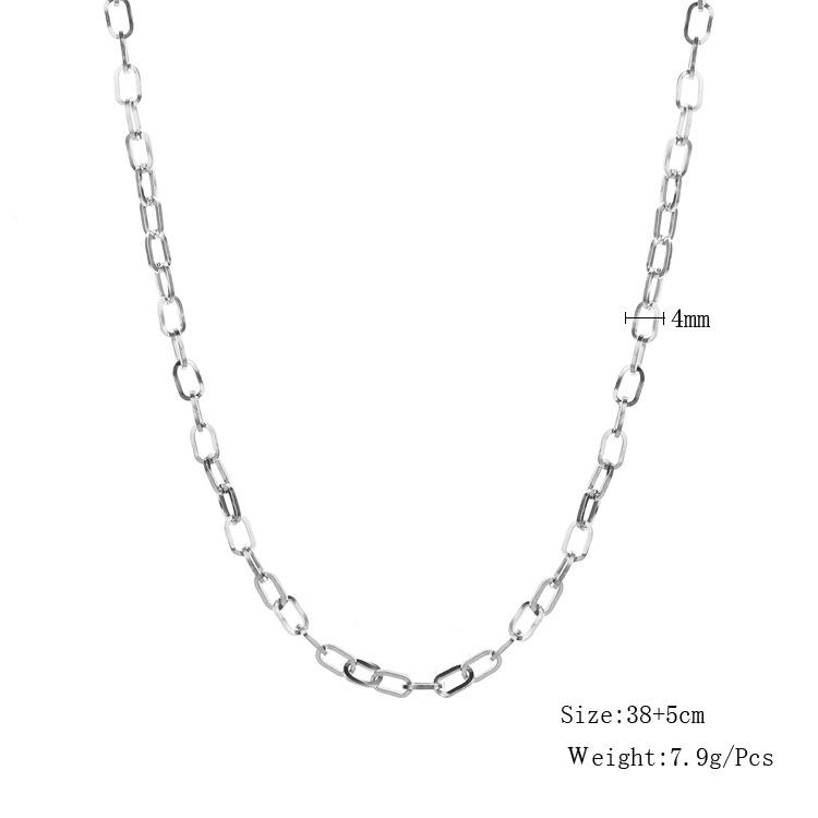 Durable Stainless Steel Necklace - Multiple Models, Waterproof, Non-Fading