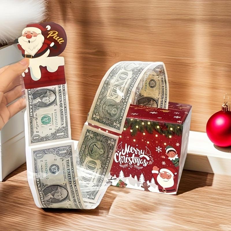 1PC Merry Christmas Pull-Out Gift Box - Fun Surprise Cash Storage Box for Friends, Girlfriends, Wives, Sisters