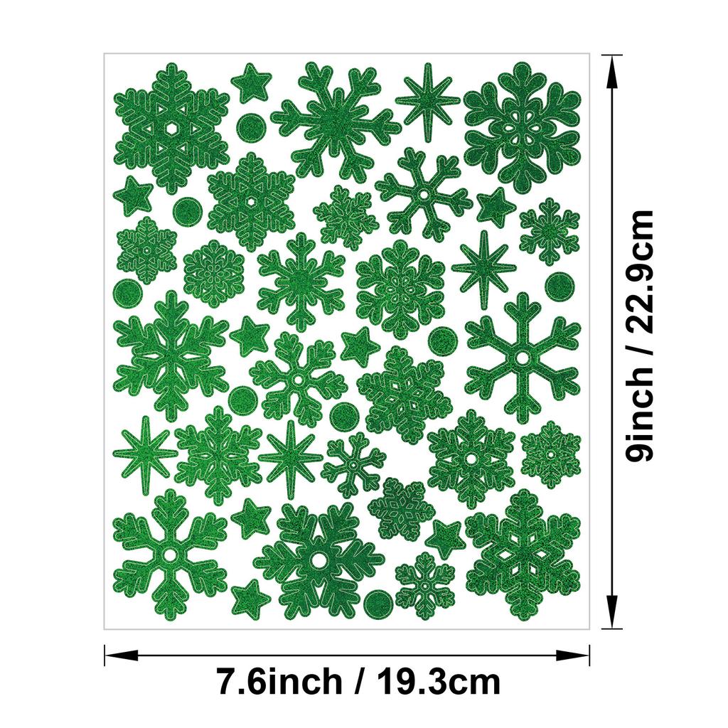 Christmas Snowflake Sticker Sands Glitter Holiday Party Decoration Gift Greeting Card Handbag DIY Winter Snowflake Sticker