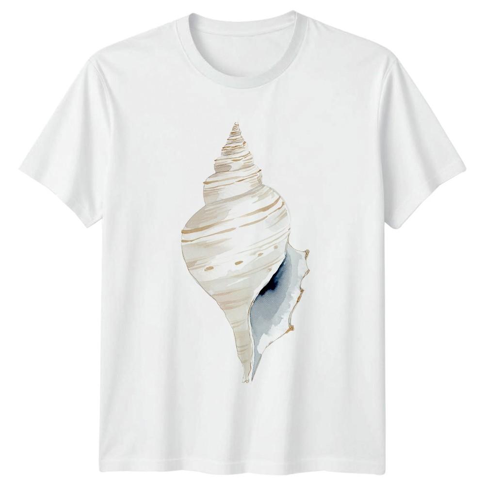Seashell Ocean Nature Unisexs T Shirt Unisexs Tee Graphic Unisex Top Coastal S