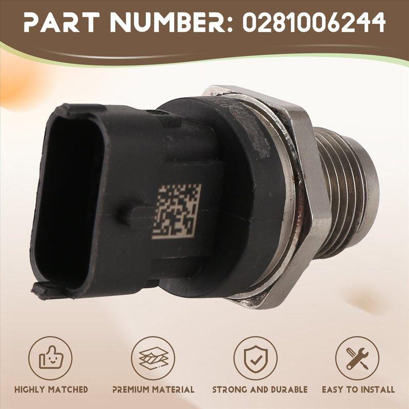 UpmarketFuel Rail Pressure Sensor 0281006244 for Nissan Navara Patrol ZD30