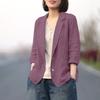 ZANZEA Women Casual Turn Down Collar Long Sleeve Thin Unlined Cardigan Tops Decorative Pocket