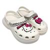Sanrio Karakterleri Hayvan Platform EVA Sandalet Japon Ayakkabısı [SA1130] (Hello Kitty/Beyaz, Beden, Yetişkin, Alfabe, L)