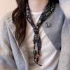 Silk Material Silk Scarf Necklace High-End Quality Neck-Wrapping Scarf  Overcoat Jewelry