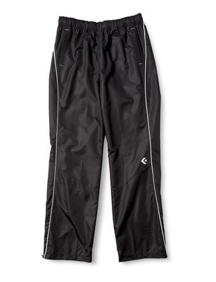 Spodnie rozgrzewkowe do koszykówki Converse CB162508P (Nogawki zapinane na zamek), Slim Fit, Wodoodporny, Oddychający, Czarno-Biały, Rozmiar O (Rozmiar japoński 2L)