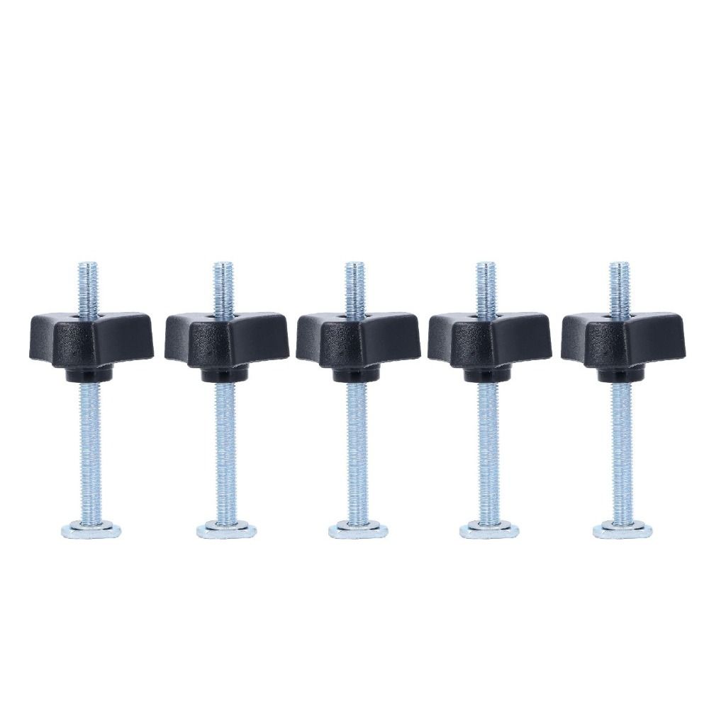 5pcs Sturdy Miter T-Track Jig Threaded Bolt Track Accessories For Mower Deck