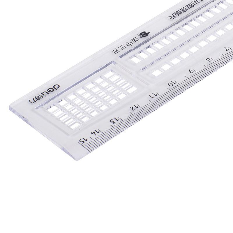 Transparent Multi-Function Caliper Ruler for Students