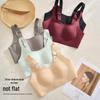 Women's No-Wire Support Bra: Comfortable, Side-Smoothing, Anti-Sagging, Thin Style with Wide Straps