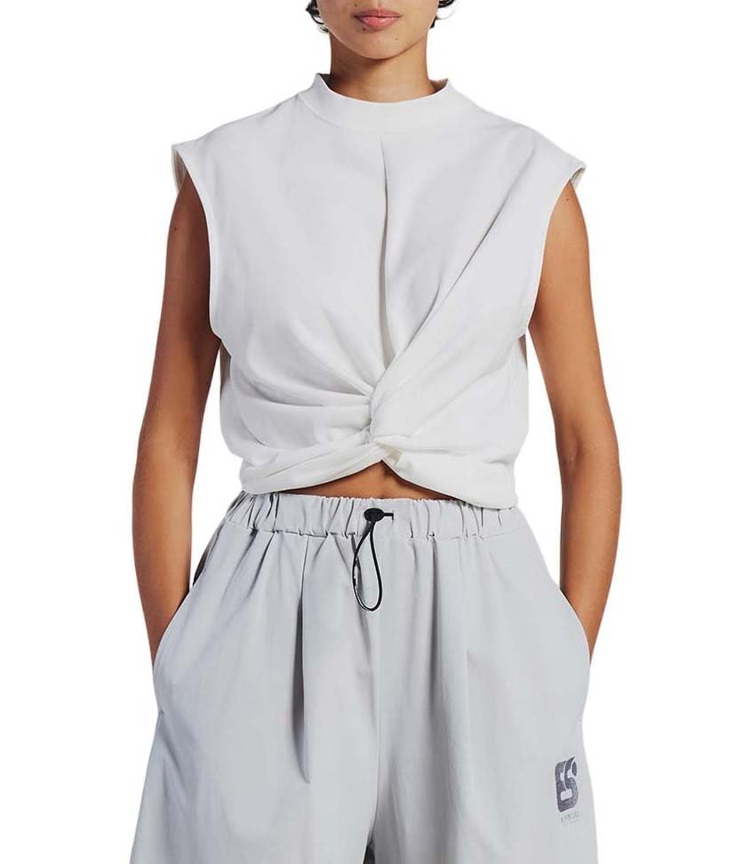 

Double Standard Clothing Essential Twist Sleeveless Top, 2508-000-242, Women s, Off-White