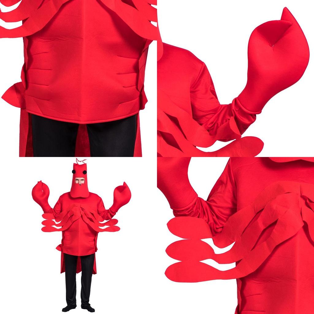 Red Lobster Performance Costume Vibrant Cosplay Prop Perfect For Halloween And Stage Shows