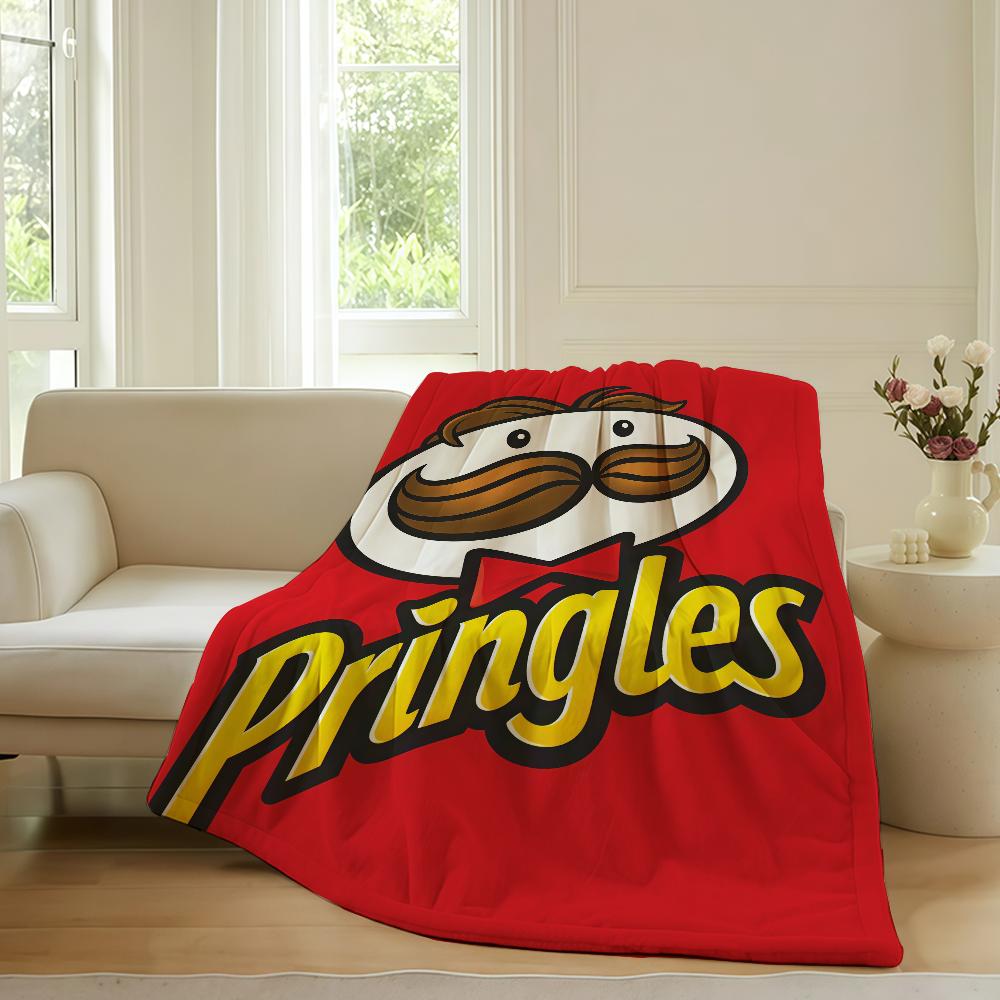 Modischer Aufdruck P pringleS Decke Für Sofa Büro Bett Flugzeug Reisen Schlafen Lesen Entspannen Camping Weich Und Warm