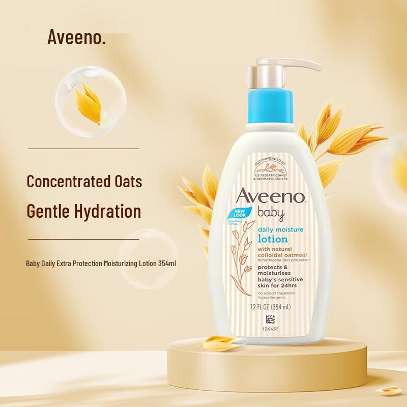 Aveeno Baby Daily Moisture Lotion, Fragrance-Free, 354ml