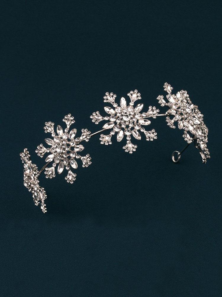 Snowflake Water Diamond Bridal Hair Immortal Suitable for Main Yarn Design Multiple Scenes Light Luxury Elegant Hair Accessories