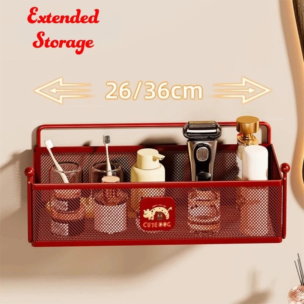 Moisture Resistance Faucet Storage Shelf Wall Mounted Kitchen Storage Rack Bathroom