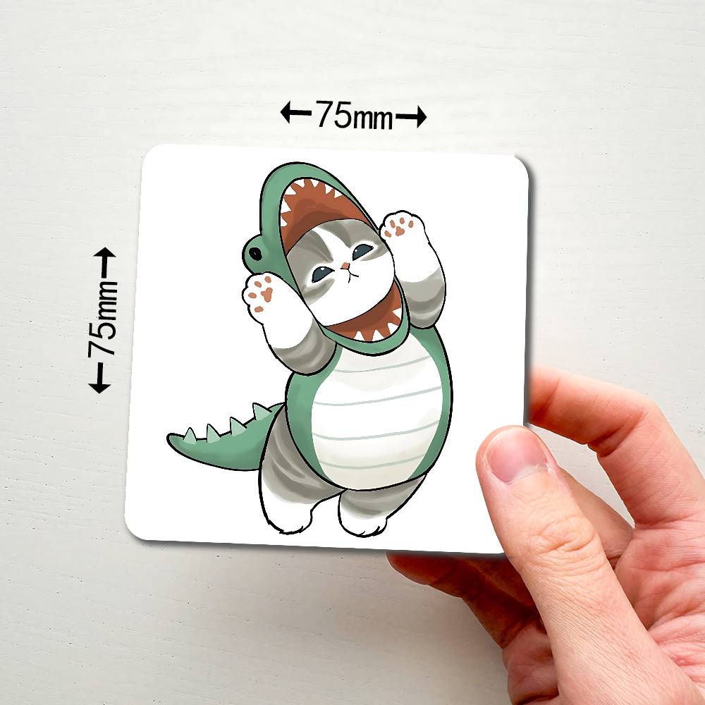 Hand Drawn Cute Cat Magnetic Refrigerator Magnets Soft Magnetic Decorative Stickers, Personalized Kitchen Refrigerator Magnets