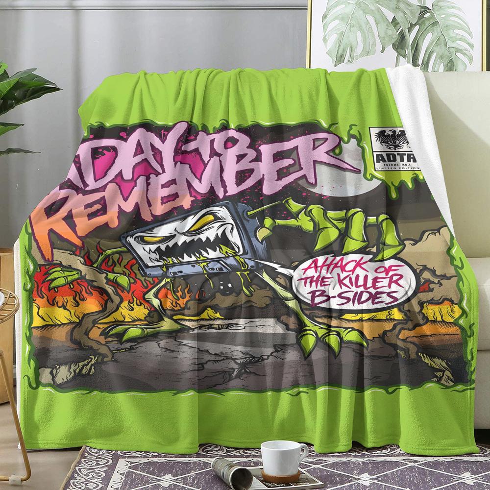 A Day To R-Remember Throw Soft Flannel Throw Summer Ac Blanket Lightweight Cool Nap Blanket For Sofa Bed Couch Travel