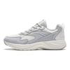 Anta Breathable Shock Absorbing Height Increasing Lightweight Impact Resistant Low Top Retro Running Shoes Women Sneaker White Gray 922345595-3