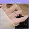 Fashionable Open Pearl And Zircon Stone Ring With Butterfly Accent For Ladies