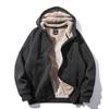 Winter Thicken Hooded Cotton Winter Plus Cashmere Men's Casual Lamb Cashmere Plus Size Hoodie Plush Coat L-8XL Streetwear