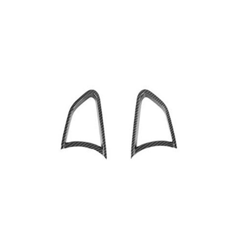 Carbon Fiber 2X Front Side Air Outlet Vent Cover Trim For Mazda CX-30 2020-2023