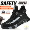 Fashion Safety Protection Footwear Steel Toe Safety Boots for Men Anti-Smash Puncture-Proof Work Shoes Indestructible Boots Male