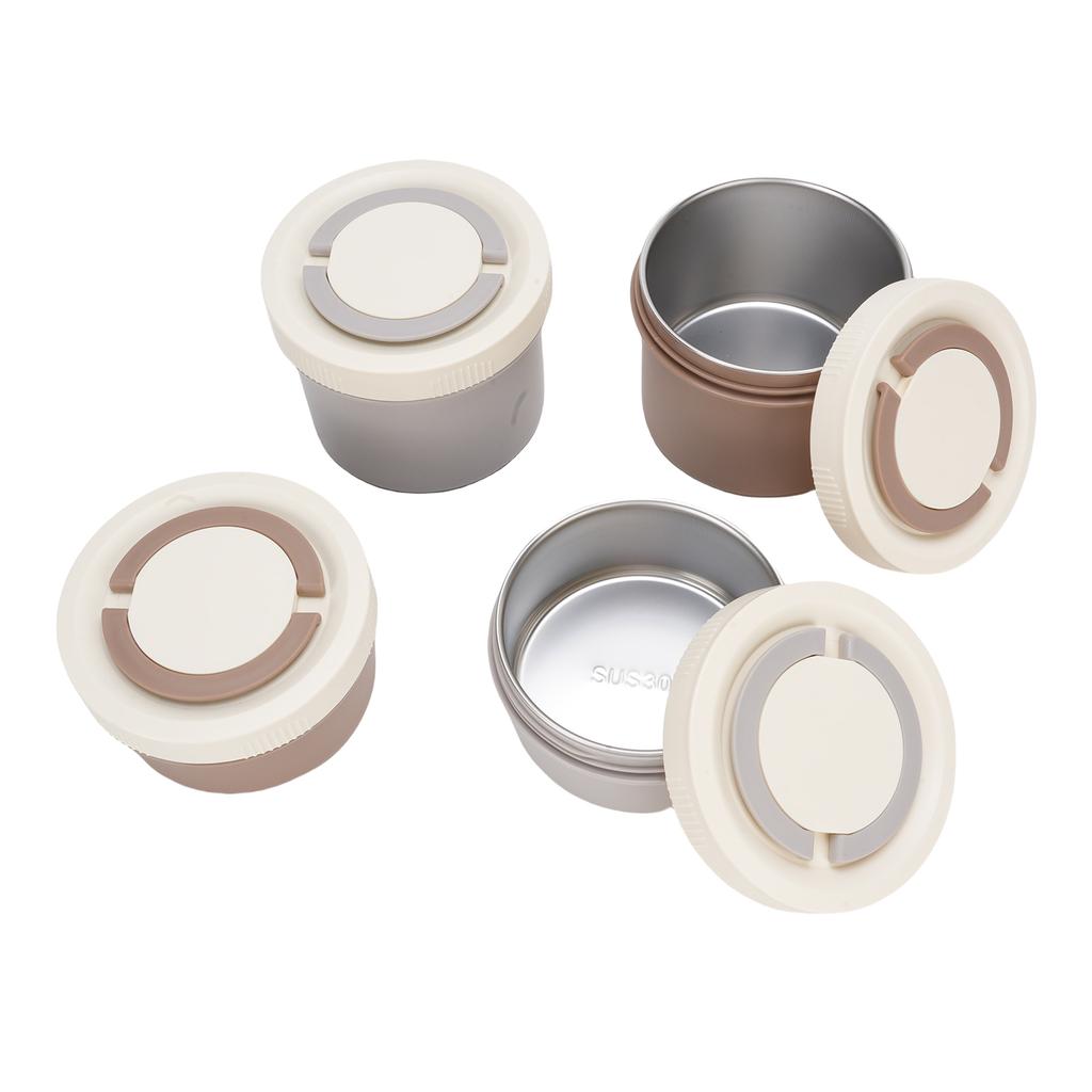 Lunch Container 2x400ml 2x600ml Microwave Safe Leak Proof Stainless Steel Lunch Box with Insulated Bag for Rice