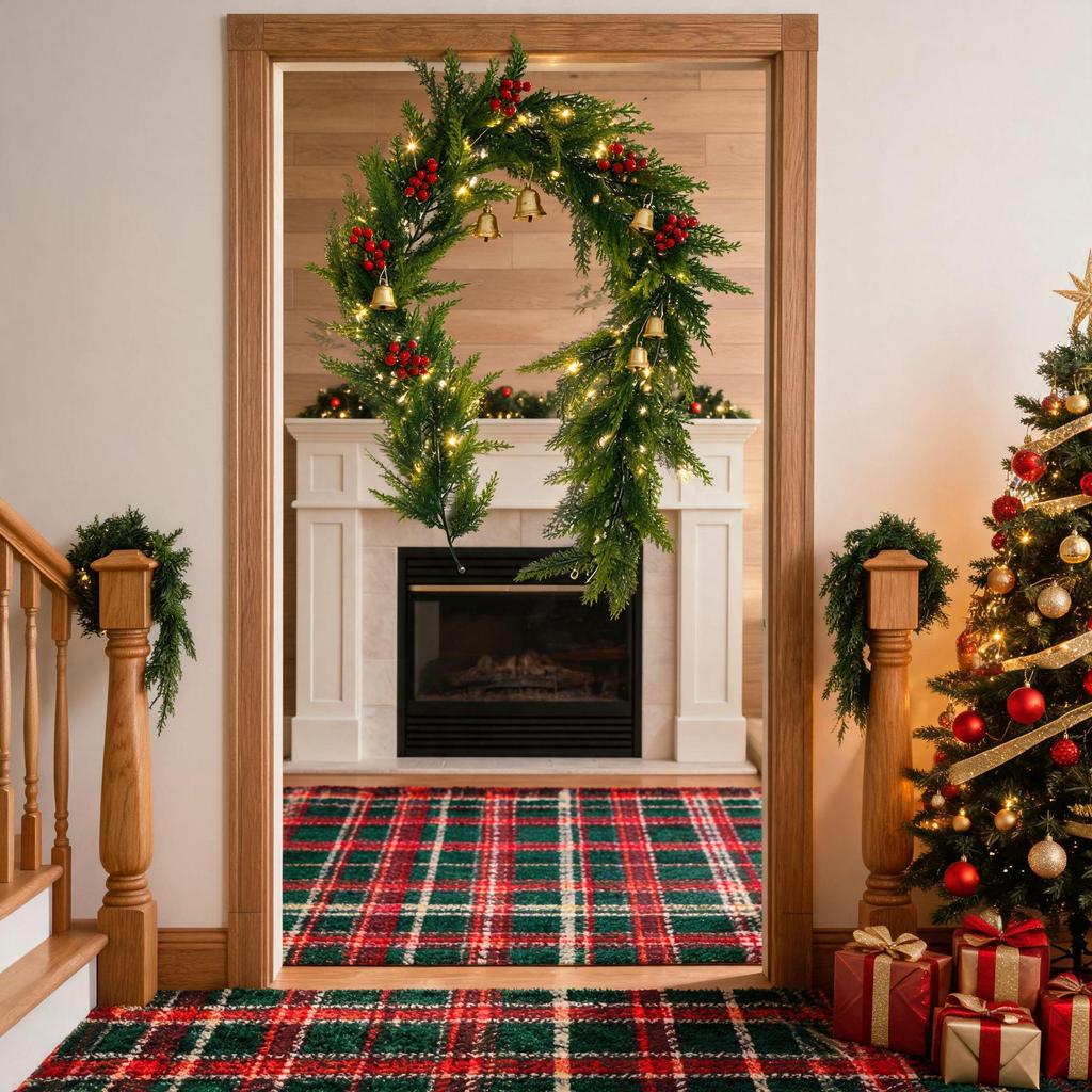 Two-Color Cypress Vine: Artificial Home Décor for Christmas