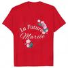Unisex Tshirt French Bridal Letter Graphic Tee Crew Neck Short Sleeve Geometric Heart Floral Print Bachelorette Casual Top