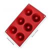 6 Cavity Silicone Donut Mold Heat Resistant Reusable Swirl Doughnut Pan for Baking Cupcake Mousse Cake Decoration Accessories