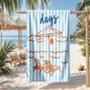 1 peça de Toalhas de Praia Costeiras Retrô Sortidas: La Dolce Vita, Frutos do Mar e Vibe de Verão Toalhas de Praia de Secagem Rápida