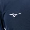 NaviDry Long Sleeve with and Dress Size L T-Shirt U-Neck, Moisture-Wicking Quick-Drying Innerwear, Men's Navy/White, (32MAC197)