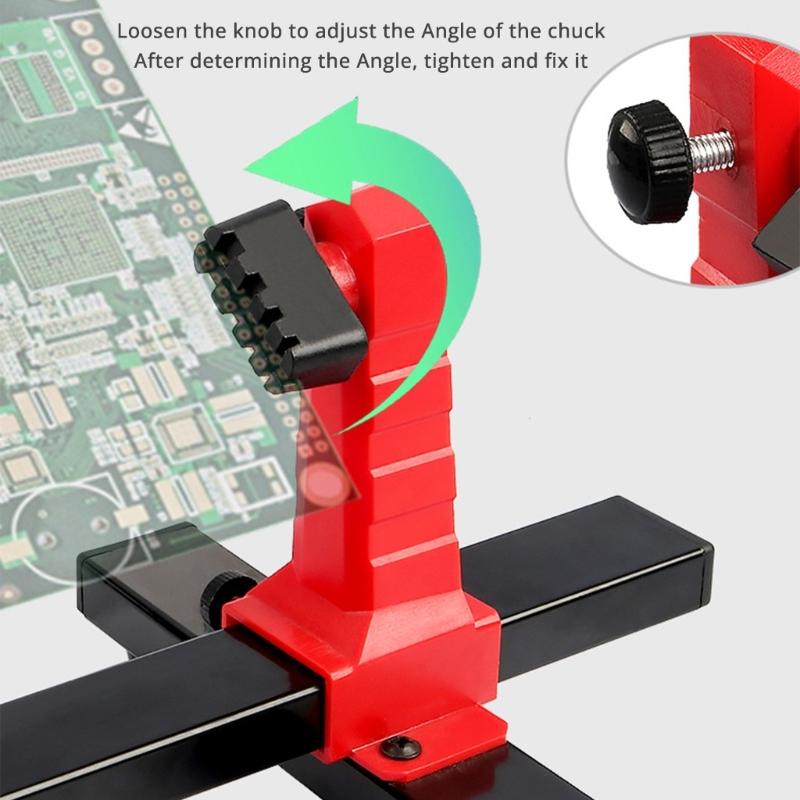 Adjustable Printed Circuit Board Holder Frame, PCB Holder Frame and Clamping for Phone Repair Soldering